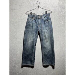 Request Premium Jeans Youth Boys Size 12 Short Medium Wash Distressed Straight